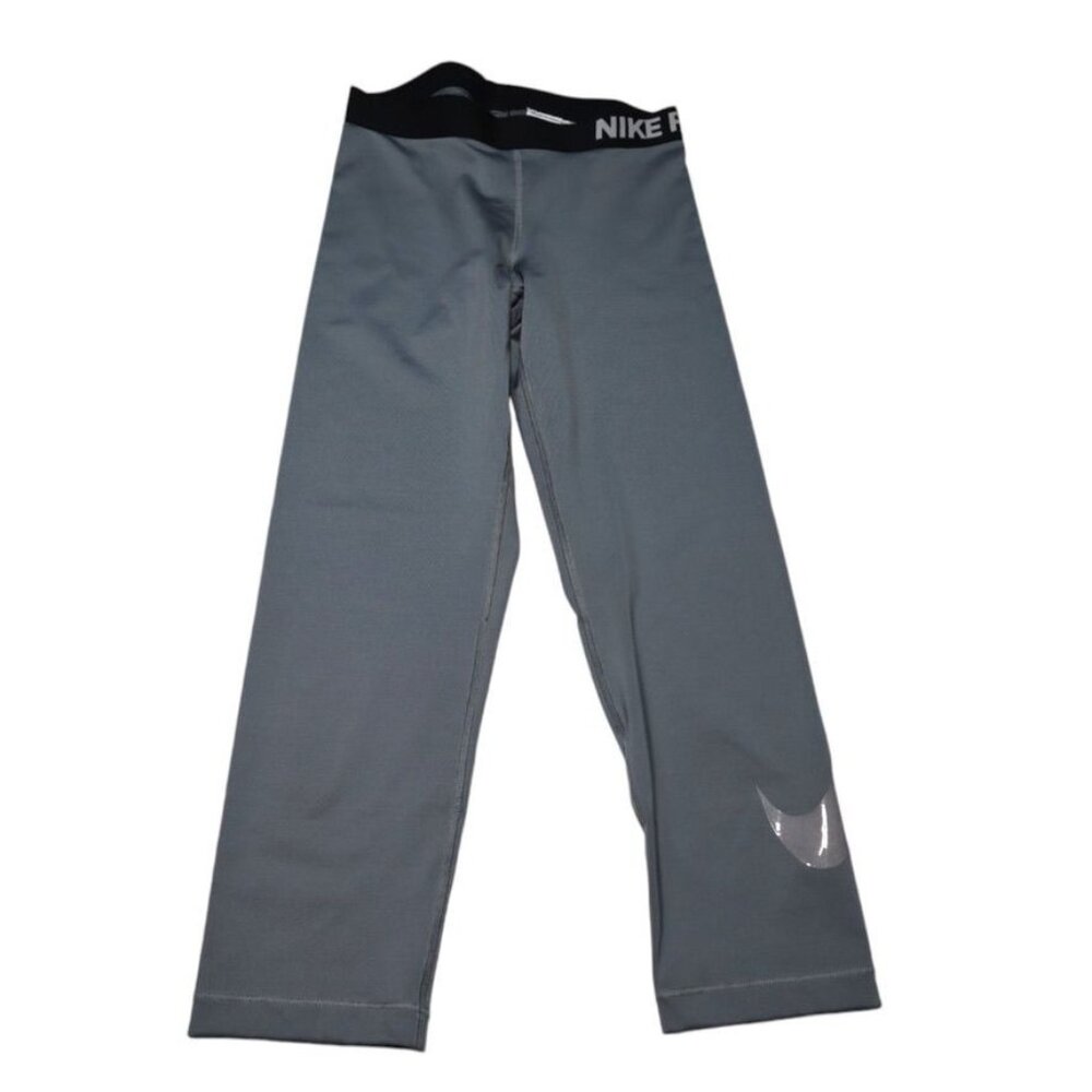Women's Nike Pro Gray Cropped Leggings Size Small